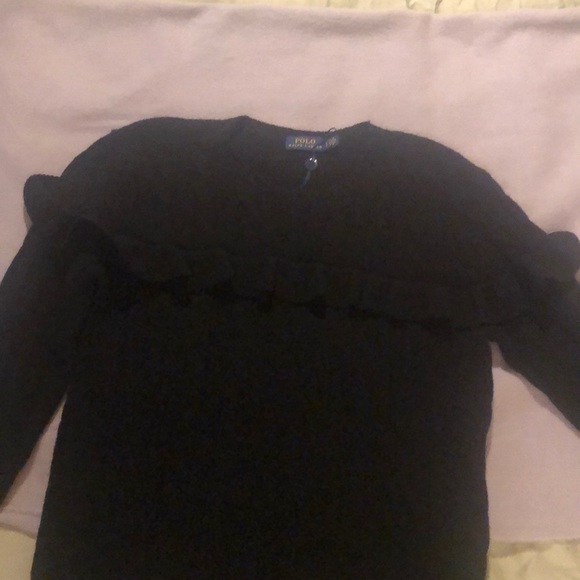 Polo by Ralph Lauren black sweater. - Picture 3 of 11
